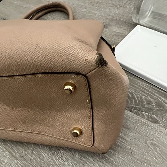 COACH LILLIE Taupe/Gold CARRYALL  Purse - Picture 5 of 8